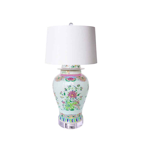 Colored Chinoiserie Lamp - Preorder