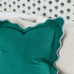 Darcy Linen Pillow Green + Aqua