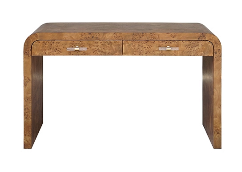 Petra Dark Burlwood Desk