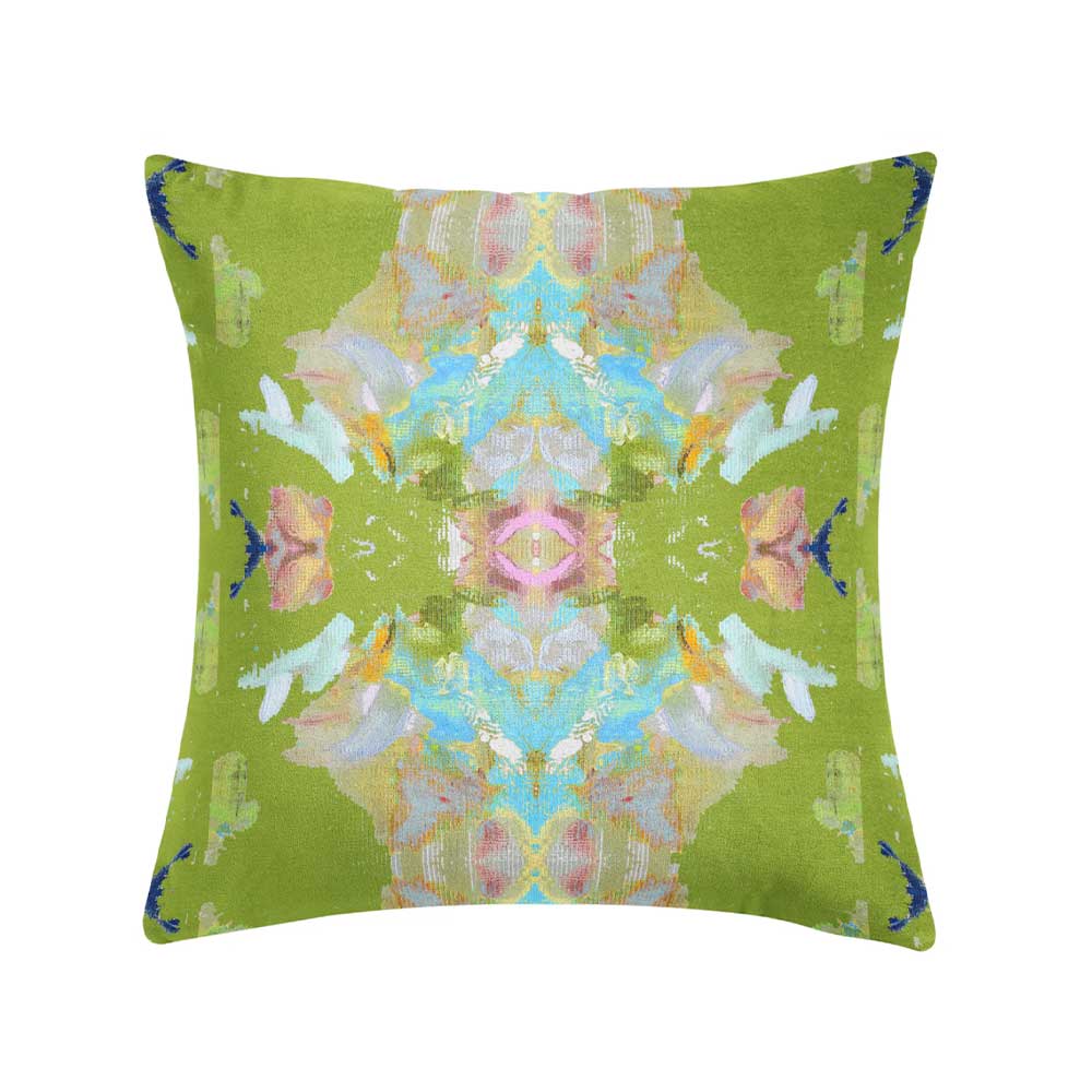 Stained Glass Green Pillow