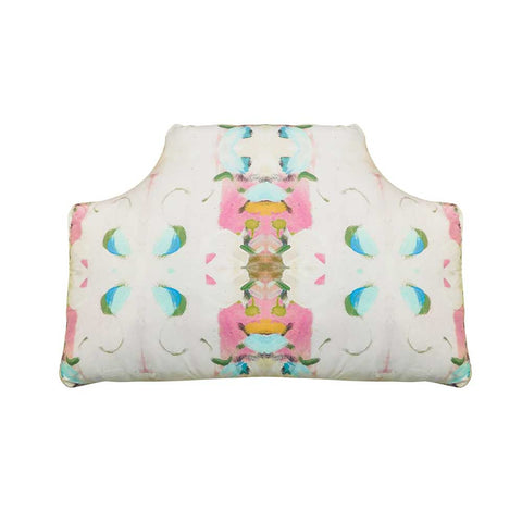 Headboard Pillow - Monet's Garden Pink Twin XL