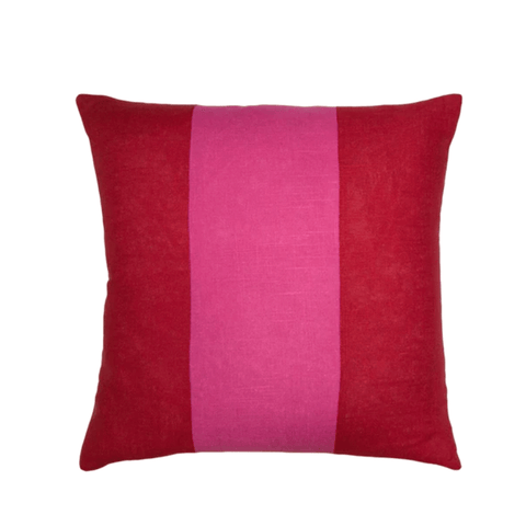 Savvy Hue Red and Fuchsia Pillow