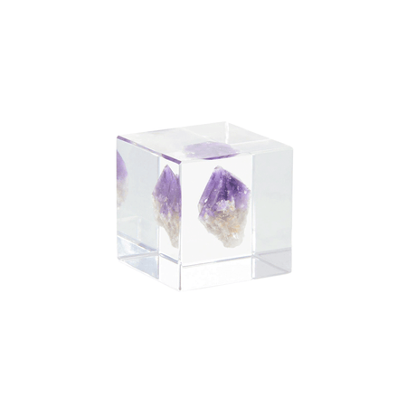 Floating Amethyst Cube