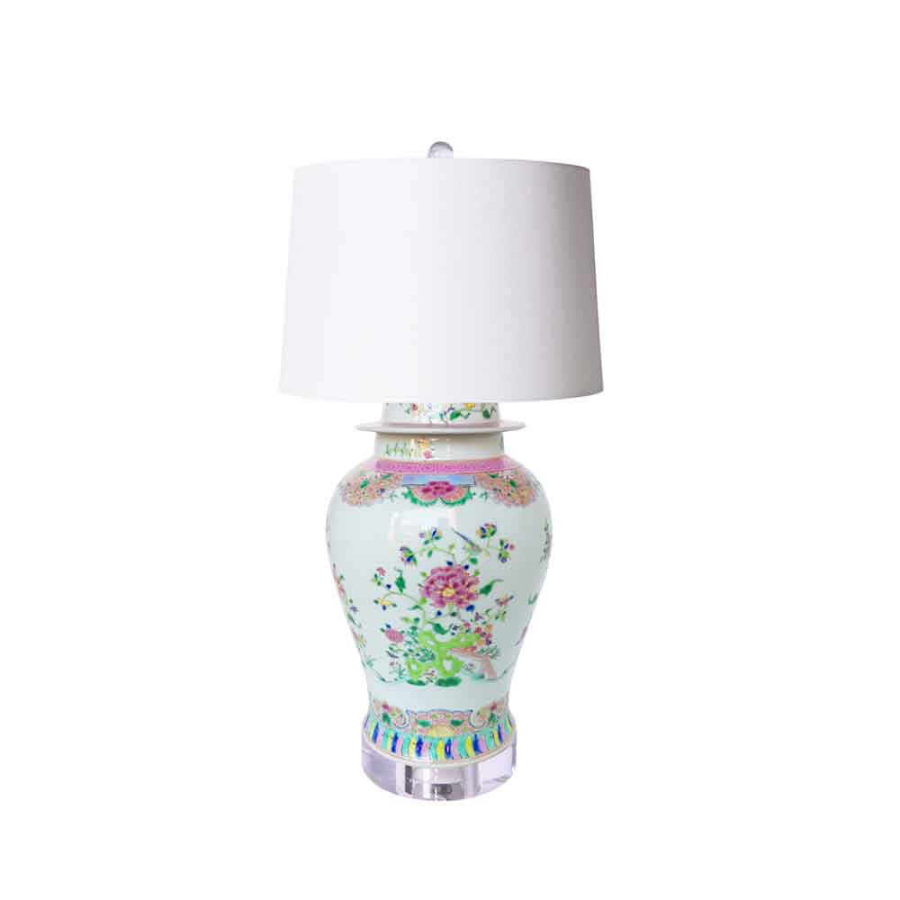 Colored Chinoiserie Lamp - Preorder