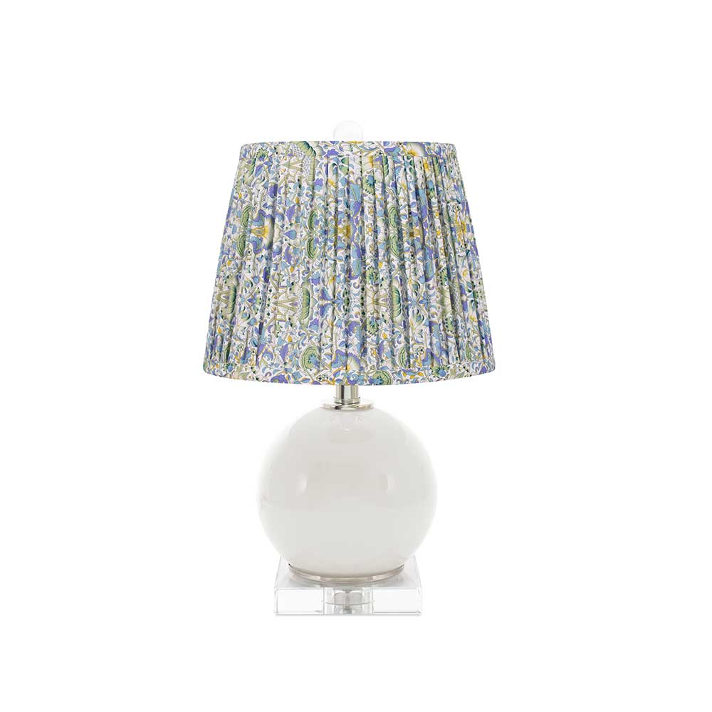 Delia Accent Lamp With Pleated Shade